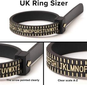 img 2 attached to 💍 Accurate and Convenient Ring Sizer Set - Includes US & UK Sizes for All Rings