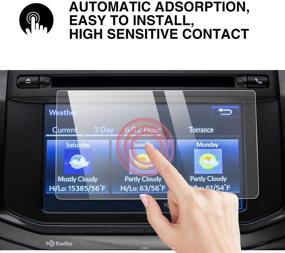 img 1 attached to 📱 2014-2019 4Runner Entune 6.1 Inch / 2013 BRZ, YEE PIN Tempered Glass Screen Protector for Car Navigation Center Touch Screen