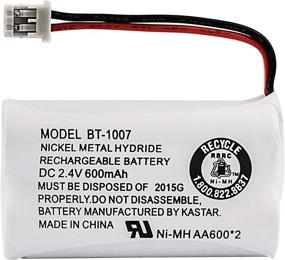 img 3 attached to 🔋 Uniden BBTY0651101 BT-1007 Replacement Battery: Genuine NiMH 600mAh DC 2.4V Cordless Telephone Battery