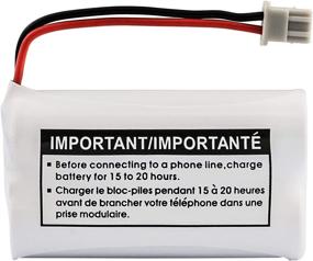 img 2 attached to 🔋 Uniden BBTY0651101 BT-1007 Replacement Battery: Genuine NiMH 600mAh DC 2.4V Cordless Telephone Battery