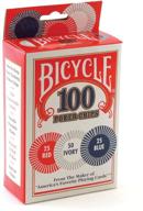 🚴 bicycle poker chips - 100 count with 3 colors (2 pack): quality and versatility combined! логотип