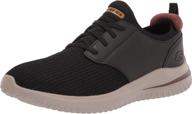 skechers usa mens delson bungee men's shoes logo