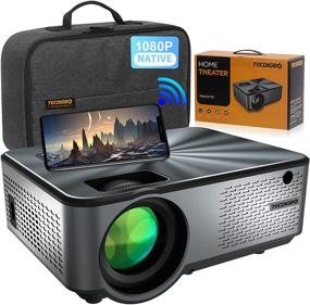 img 4 attached to 📽️ TECDIGBO Native 1080P WiFi Projector: 9000L Brightness, Bluetooth, Keystone Correction, 4K Support - Ideal for Outdoor Movies, Smartphone/Laptop/PC/DVD/TV/PS4