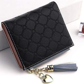 img 3 attached to 👛 Women's Handbags & Wallets: Stylish Compact Clutch with Zipper Holder