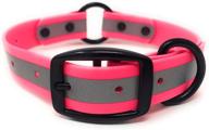 🐶 regal dog products pink reflective waterproof hunting dog collar - sizes for small, medium and large dogs (medium - fits 13 to 19 inches) logo