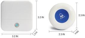 img 2 attached to 📱 NiCalBell Wireless Caregiver Pager: Personal Help Nurse Alert System for Elderly Patients at Home - Waterproof Transmitter, Plugin Receiver