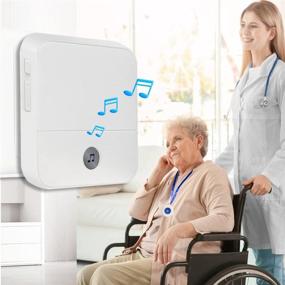 img 3 attached to 📱 NiCalBell Wireless Caregiver Pager: Personal Help Nurse Alert System for Elderly Patients at Home - Waterproof Transmitter, Plugin Receiver