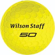 🏌️ wilson staff fifty elite golf balls, yellow - premium pack of 12 for enhanced performance on the course logo