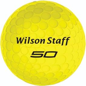 img 1 attached to 🏌️ Wilson Staff Fifty Elite Golf Balls, Yellow - Premium Pack of 12 for Enhanced Performance on the Course