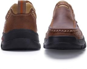 img 2 attached to 👞 VENSHINE Men's Leather Loafers & Slip-Ons: Lightweight, Breathable Walking Shoes