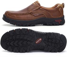 img 3 attached to 👞 VENSHINE Men's Leather Loafers & Slip-Ons: Lightweight, Breathable Walking Shoes