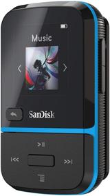 img 3 attached to 🔵 SanDisk Clip Sport Go 16GB MP3 Player, Blue - LED Screen, FM Radio, and SD Card Expansion - SDMX30-016G-G46B