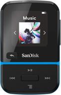 🔵 sandisk clip sport go 16gb mp3 player, blue - led screen, fm radio, and sd card expansion - sdmx30-016g-g46b logo