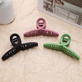 img 1 attached to Effortless Style: TODEROY Hair Claw Clips for Thick Hair – Perfect Hair Barrette Clamps for Women and Girls