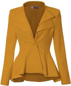 img 3 attached to Women Double Office Blazer JK43864 Women's Clothing for Suiting & Blazers