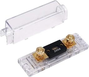 img 2 attached to 🔥 TopstrongGear Solid Brass ANL Fuse Holder with 300Amp Fuses (2 Pack) - 0/2/4 Gauge, 300 Amp