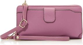 img 4 attached to 👜 Amazon Essentials Women's Wristlet Wallet: Cell Phone Pocket & Removable Cross-Body Strap!
