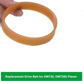 img 1 attached to 🔧 High-Quality Replacement Drive Belt for DW735 DW735X Planer - Pack of 2