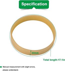 img 2 attached to 🔧 High-Quality Replacement Drive Belt for DW735 DW735X Planer - Pack of 2