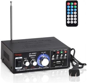 img 4 attached to 🎶 Facmogu AK-698BT Bluetooth Audio Power Amplifier: 250W+250W, USB/SD Card, FM Radio - Home Theater, Karaoke, Hi-Fi Car Stereo Amp