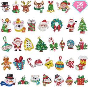 img 4 attached to Christmas Diamond Painting Stickers Crafts