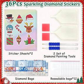 img 3 attached to Christmas Diamond Painting Stickers Crafts