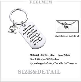 img 3 attached to 🎓 Graduation Keychain FEELMEM - Inspirational Gifts for Graduates 2020, 2021 - All Your Memories Behind, All Your Dreams Before