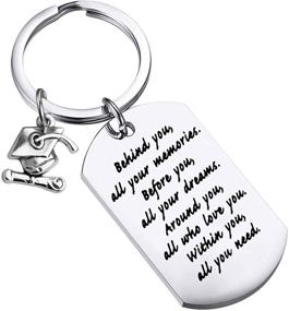 img 4 attached to 🎓 Graduation Keychain FEELMEM - Inspirational Gifts for Graduates 2020, 2021 - All Your Memories Behind, All Your Dreams Before