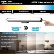 🔦 dimmable touch light bar night light for kids bunk bed lamp - magnetic wall reading lights, wireless wardrobe under cabinet lighting - battery operated & rechargeable led light bar in 4500k логотип