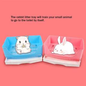 img 3 attached to 🐰 baffect Rabbit Pet Litter Box Tray: Large Size with Removable Drawer, Perfect for Bunny, Guinea Pig, and other Small Animals