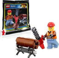 🌲 enhance your lego city with the minifigure forester chainsaw! logo