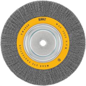 img 1 attached to DEWALT DW4908: High-Quality 10 Inch Crimped Wire Brush for Precision Work
