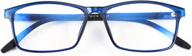 👓 feisedy square men's tr90 frame blue light blocking reading glasses, rectangle men's tr90 anti blue light computer reader b9026 logo