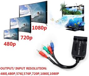 img 1 attached to 🔌 Преобразователь HDSUNWSTD мужской компонент в HDMI, 5RCA компонент RGB YPbPr в HDMI - Улучшенная совместимость 1080P