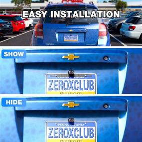 img 2 attached to 🚗 ZEROXCLUB HD 1080P Wireless Backup Camera Kit with 5'' Monitor, Digital License Plate Front/Rear View Reversing Observation System for Car Pickup Trucks SUVs Vans, Clear Night Vision & 152° Wide View - B5