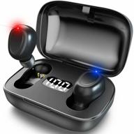 🎧 5.0 stereo binaural hifi wireless earbuds bluetooth headset with colorful charging case – perfect for sports and gaming logo
