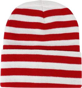img 4 attached to Armycrew White Stripe Long Beanie