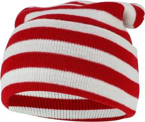 img 3 attached to Armycrew White Stripe Long Beanie