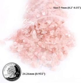 img 3 attached to Hilitchi Rose Quartz Tumbled Chips Stone: Natural Crystal Rocks for Positive Energy and Home Decoration (1lb/450g Bag)