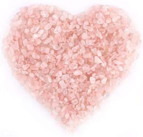 img 4 attached to Hilitchi Rose Quartz Tumbled Chips Stone: Natural Crystal Rocks for Positive Energy and Home Decoration (1lb/450g Bag)