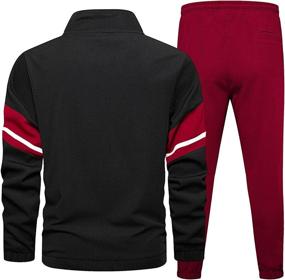 img 3 attached to 👕 Runcati Men's Sweatshirt and Joggers Set: Stylish Hoodies and Jogging Pants Combo for Sports and Casual Wear