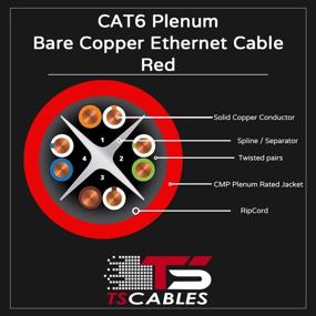 img 3 attached to Cat6 Plenum (CMP) 1000Ft Cable Computer Accessories & Peripherals