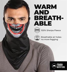 img 3 attached to 🧣 Stay Warm and Protected with our Half Face Balaclava Ski Mask for Cold Weather - Ideal for Men's Winter Motorcycle Riding, Skiing, Snowboarding, and Running