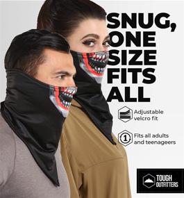 img 1 attached to 🧣 Stay Warm and Protected with our Half Face Balaclava Ski Mask for Cold Weather - Ideal for Men's Winter Motorcycle Riding, Skiing, Snowboarding, and Running