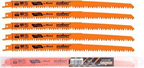 img 4 attached to 🪚 HORUSDY 12-Inch Wood Pruning Saw Blades - 5 Pack: Superior 5TPI Reciprocating Saw Blades