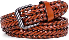 img 4 attached to Whippy Leather Braided Fashion Buckle