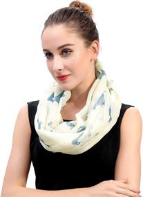 img 3 attached to Lina Lily Dachshund Infinity Lightweight Women's Accessories for Scarves & Wraps