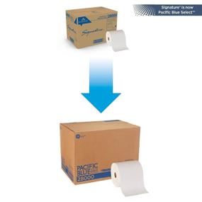 img 3 attached to 🧻 Pacific Blue Select 7.875" Premium 2-Ply Paper Towel Rolls by GP PRO: White, 28000 Total Sheets, 350 ft/roll, 12 Rolls/Case