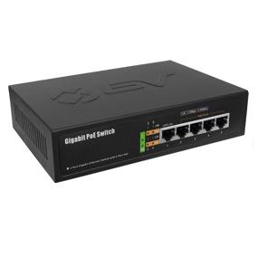 img 4 attached to 💡 BV-Tech 5 Port Gigabit PoE Switch: 4 PoE Ports + 1 Uplink – 65W – 802.3af/at