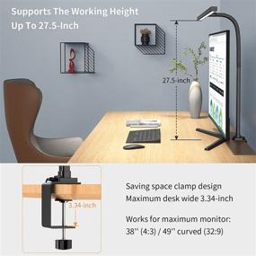 img 2 attached to 💡 EppieBasic LED Desk Lamp: Stylish and Adjustable Office Lighting for Maximum Productivity